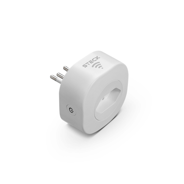 Encontraproduto.com.br - Tomada Inteligente 2P+T 10A Pb Branco Smarteck Steck