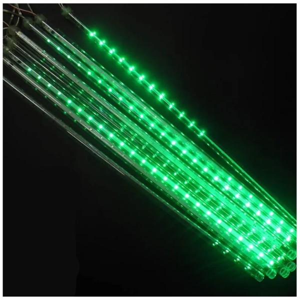 Encontraproduto.com.br - Pisca Cascata Chuva Gelo Meteoro 8 Tubos Bastão Natal 79cm 220v