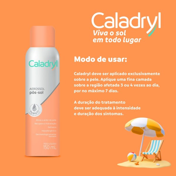 Encontraproduto.com.br - Caladryl Pós Sol Aerosol 150Ml - Caladryl
