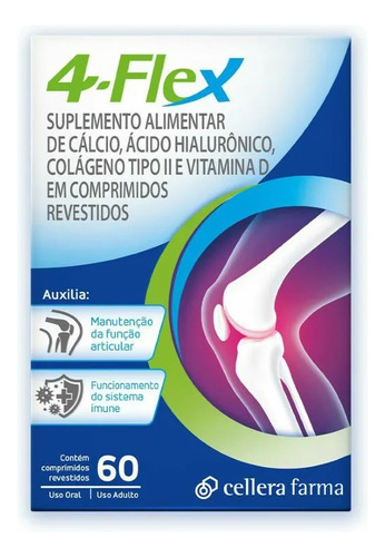 Encontraproduto.com.br - Suplemento Alimentar 4-flex Com 60 Comprimidos Revestidos