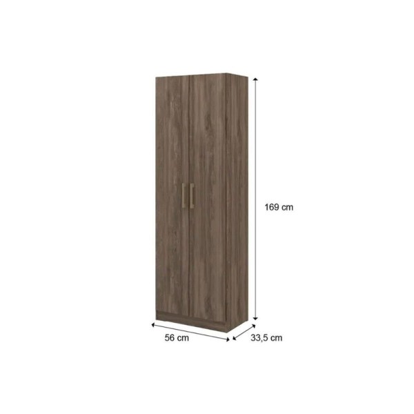 Encontraproduto.com.br - Armário Multiuso Lavanderia 626 c/ 2 Portas Branco - Carraro