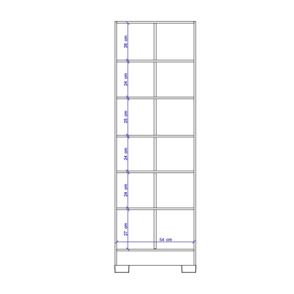 Encontraproduto.com.br - Armário Multiuso Carraro 02 Portas Com Espelho Branco 617