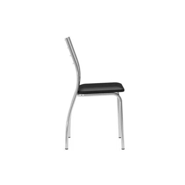 Encontraproduto.com.br - Cadeira 1700 Kit 4 Un Cromado Suede Conhaque