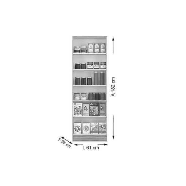 Encontraproduto.com.br - Armário Multiuso Juvenil 424 c/ 2 Portas Legno - Carraro