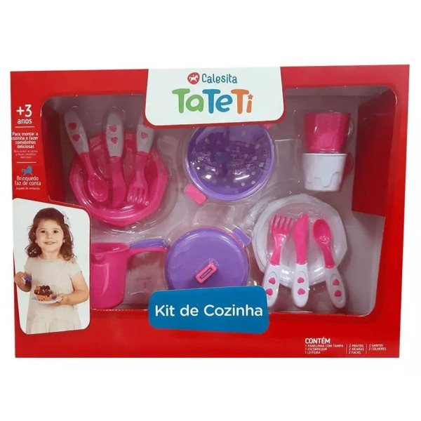 Encontraproduto.com.br - Kit de Cozinha com Tampa Roxa Tateti 0335