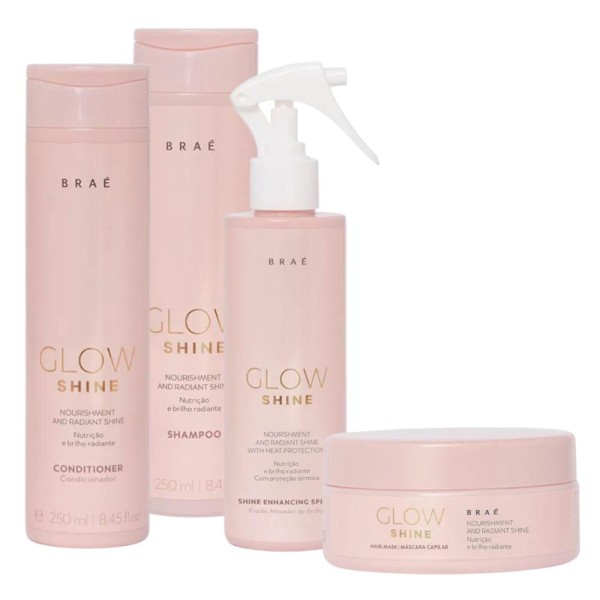 Kit Braé Glow Shine Completo (4 produtos)