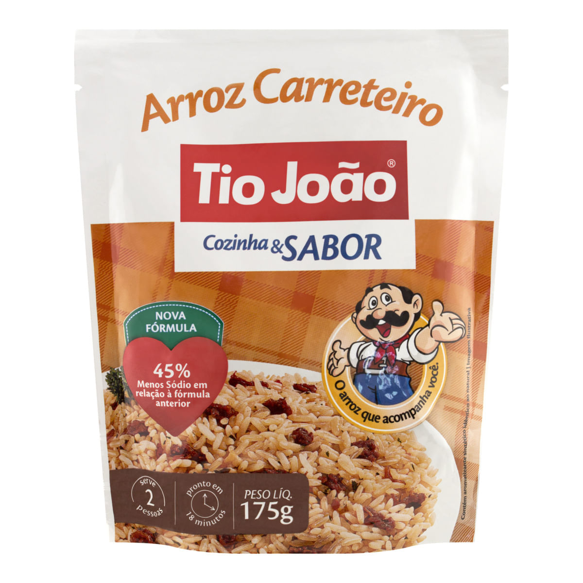 Encontraproduto.com.br - Arroz Carreteiro Tio João Cozinha & Sabor 175g
