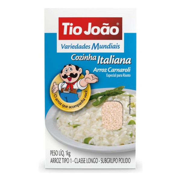Arroz Tio João Italiano - Tipo 1 Caixeta com 1kg