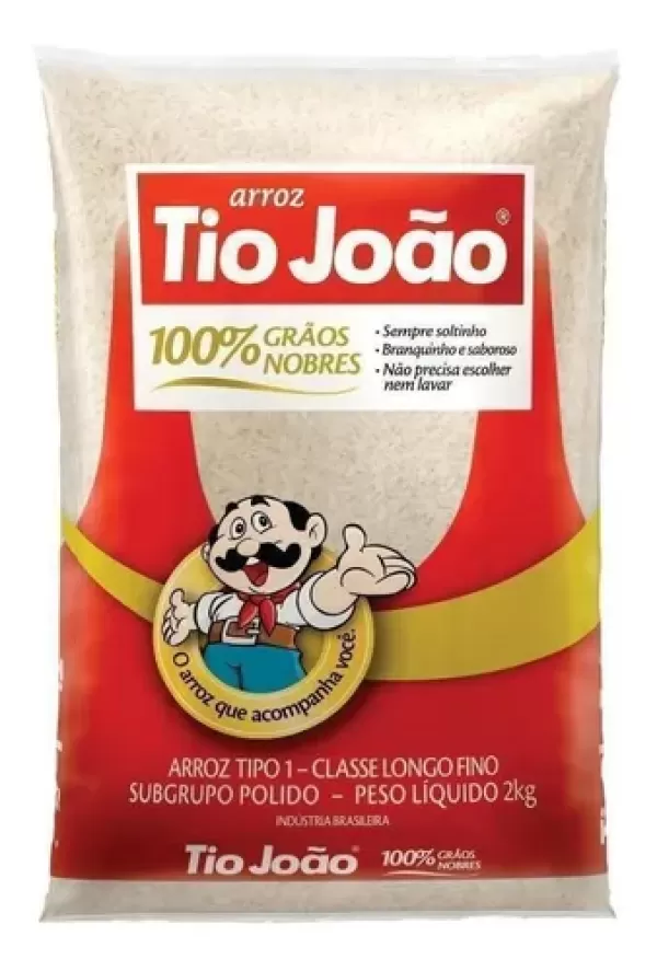 Arroz Branco Tio João 2kg