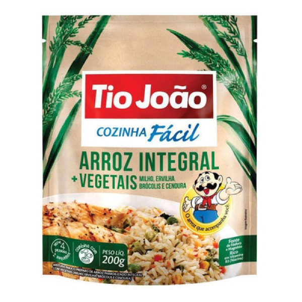 Arroz Integral Tio João Veg 200g