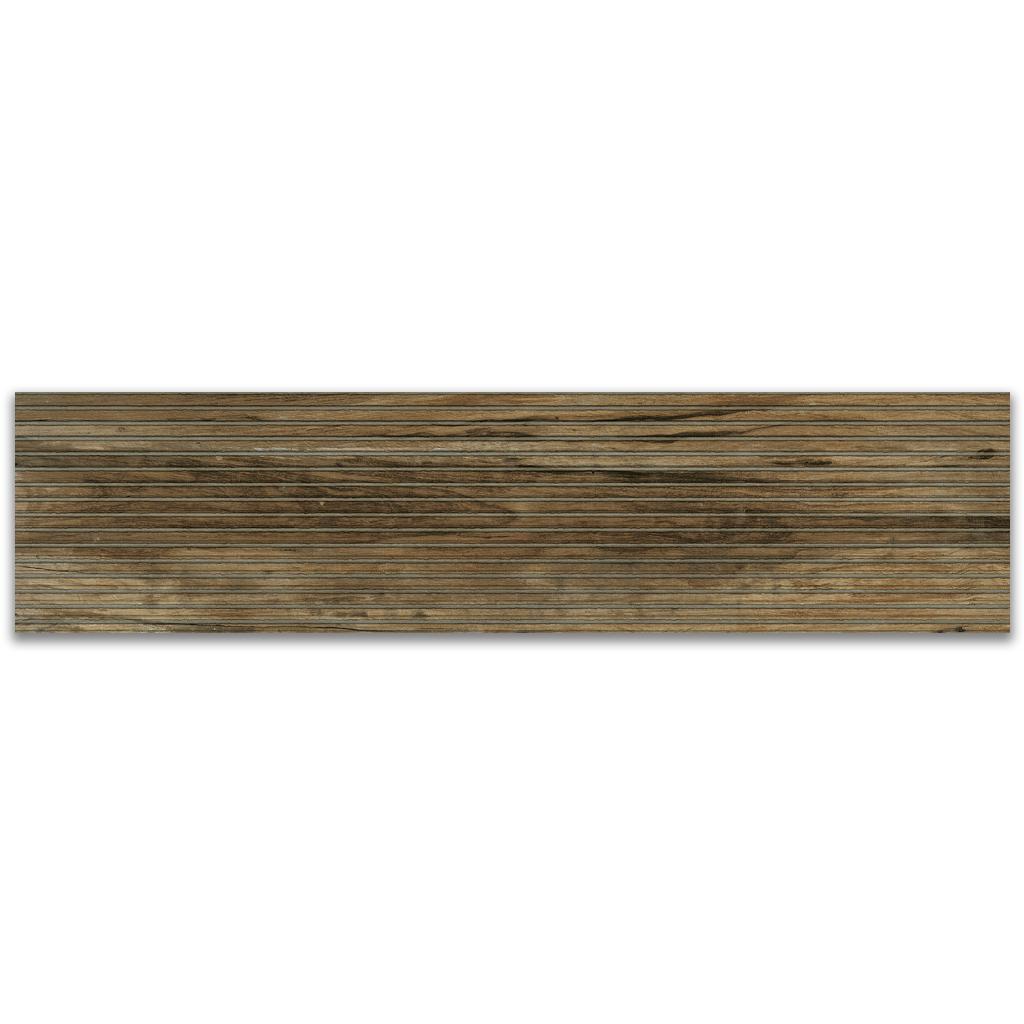 Encontraproduto.com.br - Porcelanato Esmaltado Demolição Frisado 30X120cm Rústico Retificado