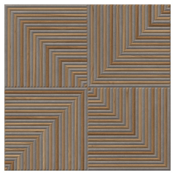 Encontraproduto.com.br - Revestimento Óptico Wood Mix 100X100cm Matte Retificado