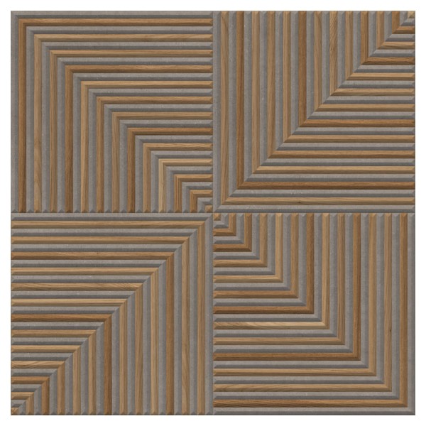 Encontraproduto.com.br - Revestimento Óptico Wood Mix 100X100cm Matte Retificado