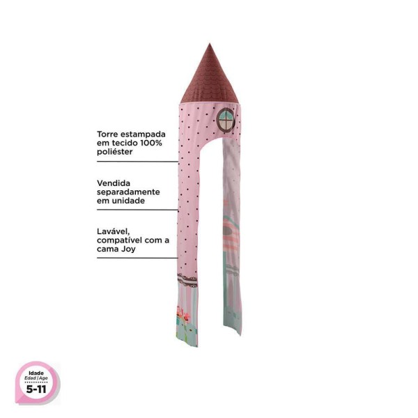 Encontraproduto.com.br - Dossel Torre Doce Casinha Joy Pura Magia