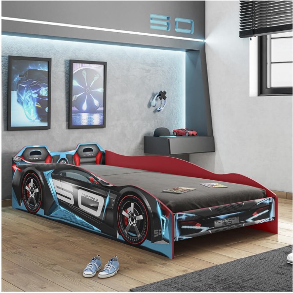 Encontraproduto.com.br - Cama Infantil Carro Tornado Plus Pura Magia