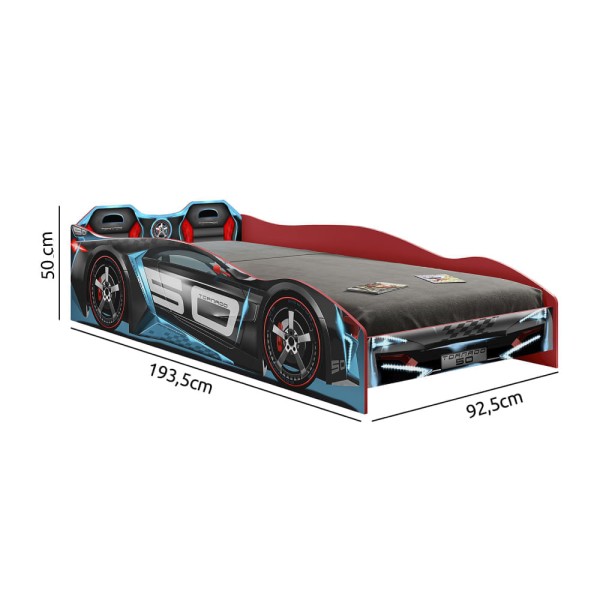 Encontraproduto.com.br - Cama Infantil Carro Tornado Plus Pura Magia