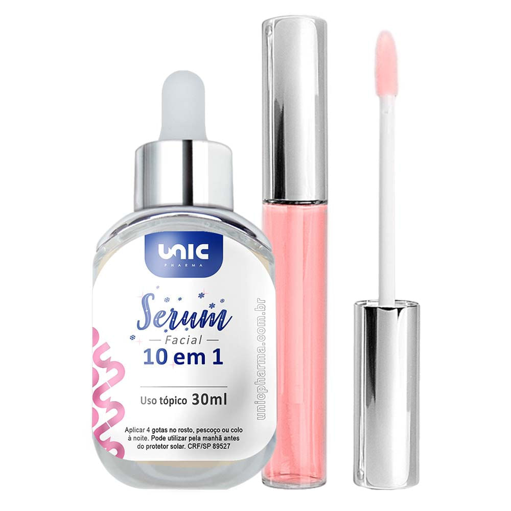 Sérum facial 10 em 1 + Preenchimento labial 6g Até 35