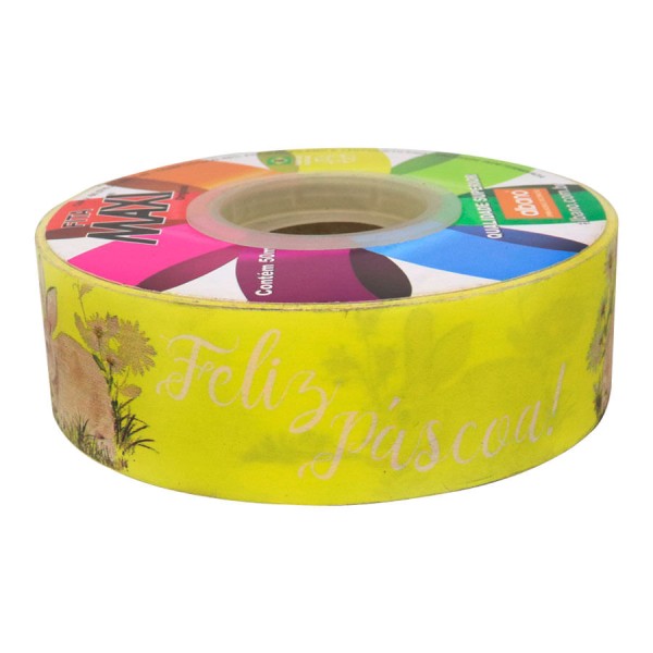 Fita Plástica Maxi Paper Look Bunny Bloom Amarelo 32MMX50CM (31855) ALBANO