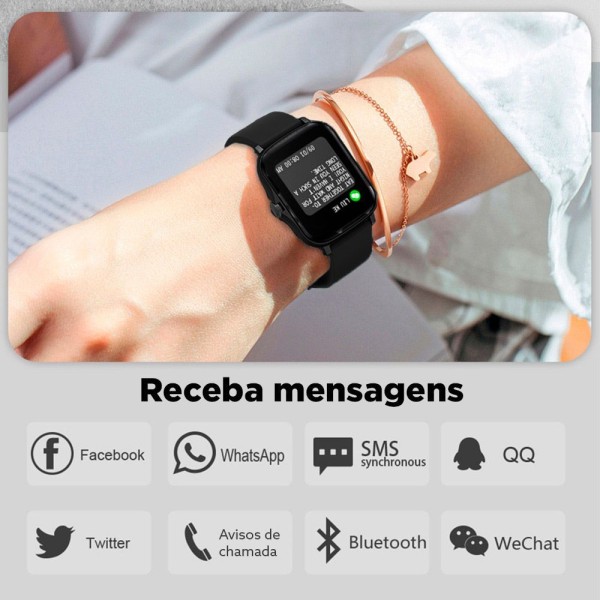 Encontraproduto.com.br - Smartwatch Bluetooth P8 Plus 1.69