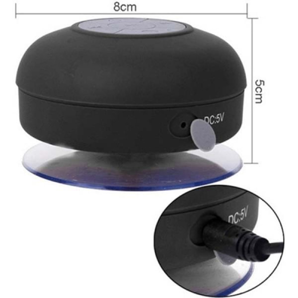 Encontraproduto.com.br - Caixa De Som Bluetooth Prova D' Água Banheiro Bts06