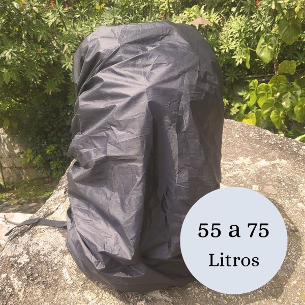 Encontraproduto.com.br - Capa Impermeável Com Elástico Para Mochila dos 55 aos 75L