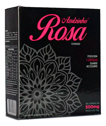 Suplemento Alimentar Azulzinho Rosa 30 Cápsulas
