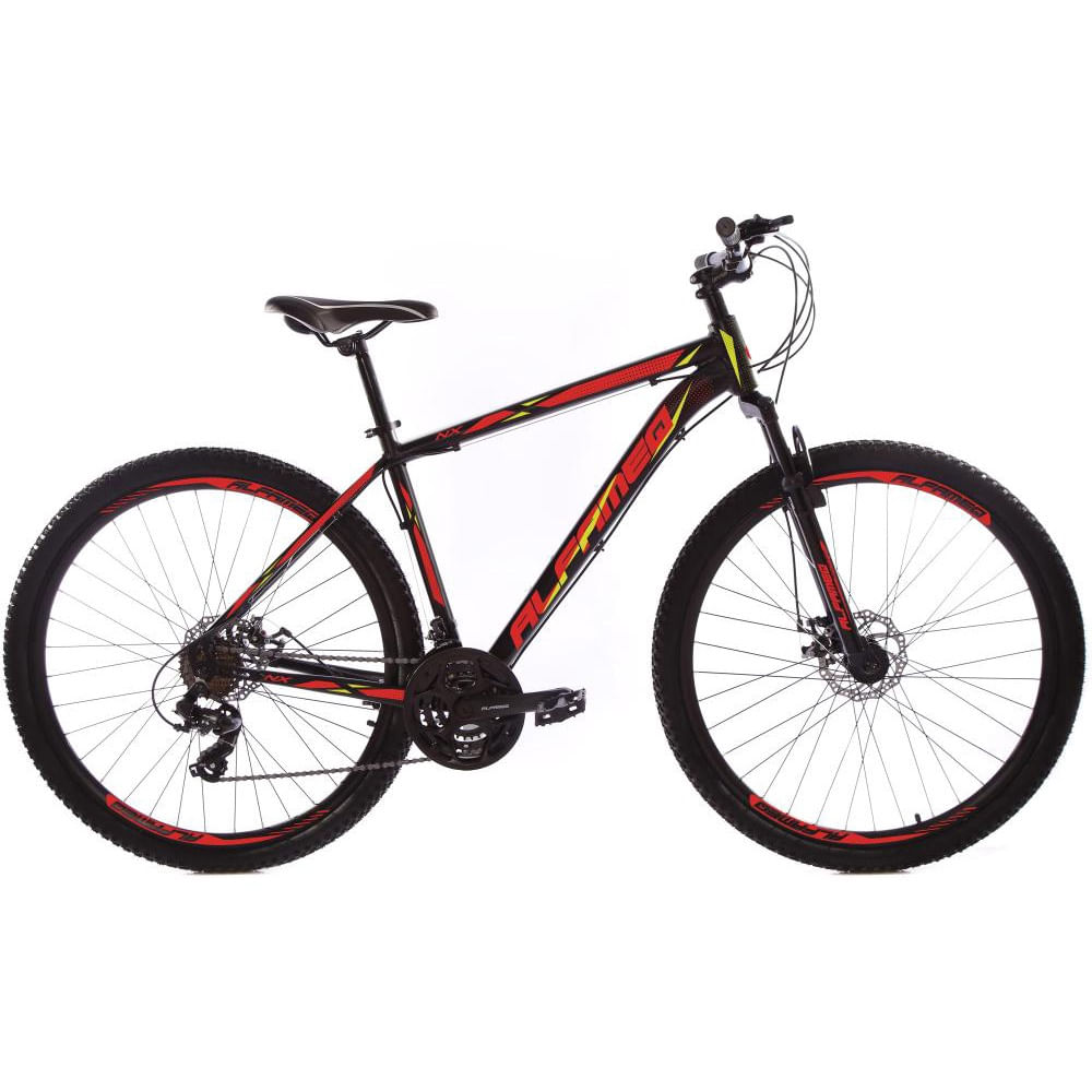 Bicicleta aro 29 aluminio alfameq nx freio A disco 24 marchas