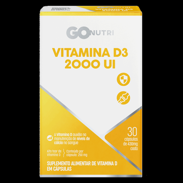 Encontraproduto.com.br - GOnutri Vitamina D3 2000Ui C/ 30 Comprimidos