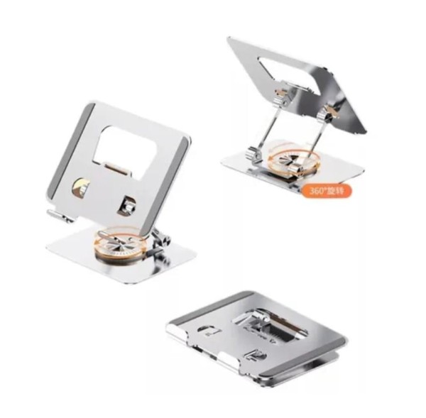 Encontraproduto.com.br - Suporte De Mesa Giratório 360° De Alumínio Para Tablet e iPad