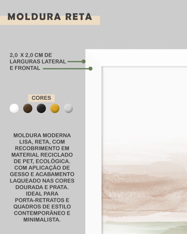 Encontraproduto.com.br - Quadro Decorativo Illuminato Fases da Lua Aquarela Azul Kit com 3 Peças