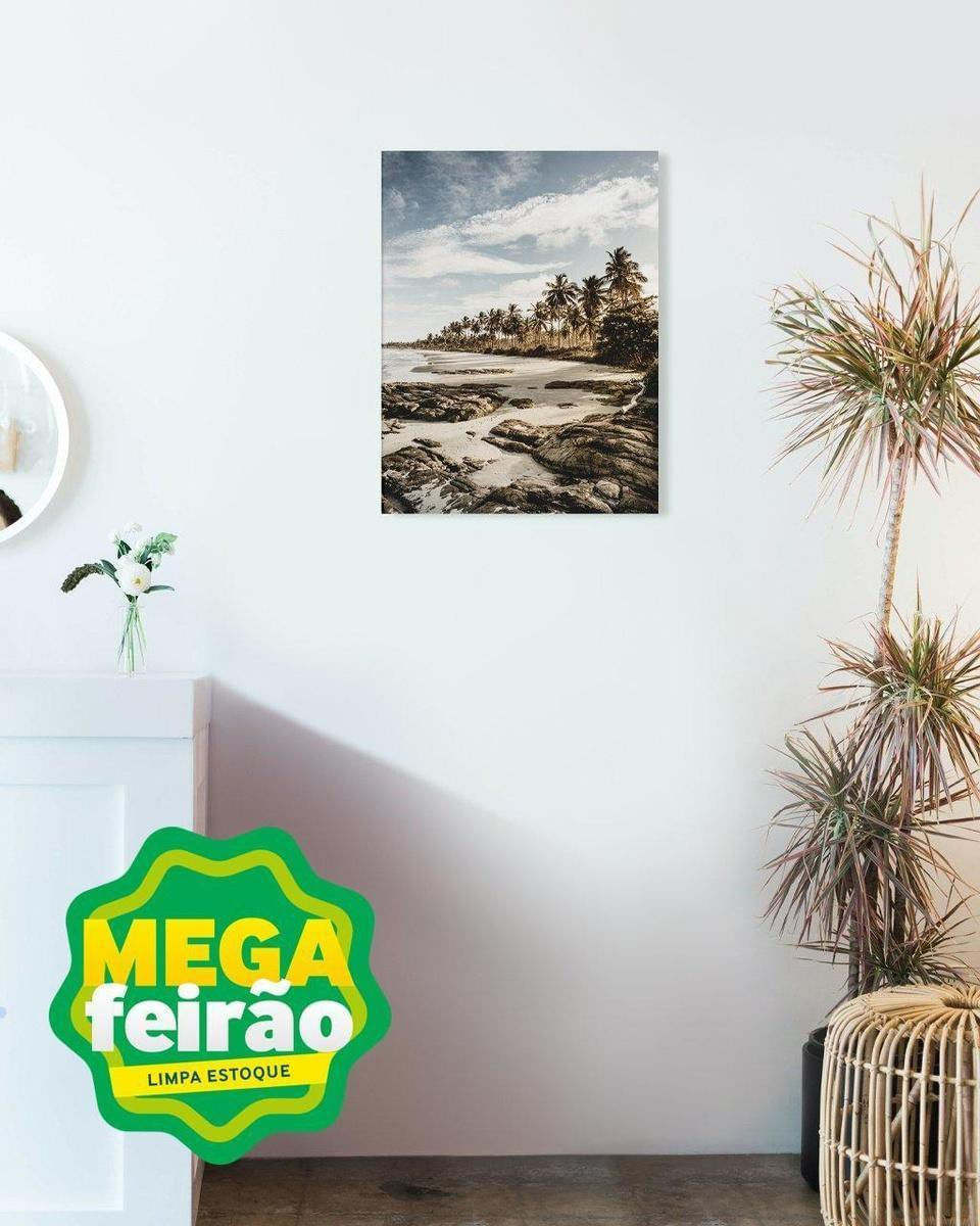 Placa Decorativa Illuminato Praia Amanhecer 2 29,7x42x0,6cm