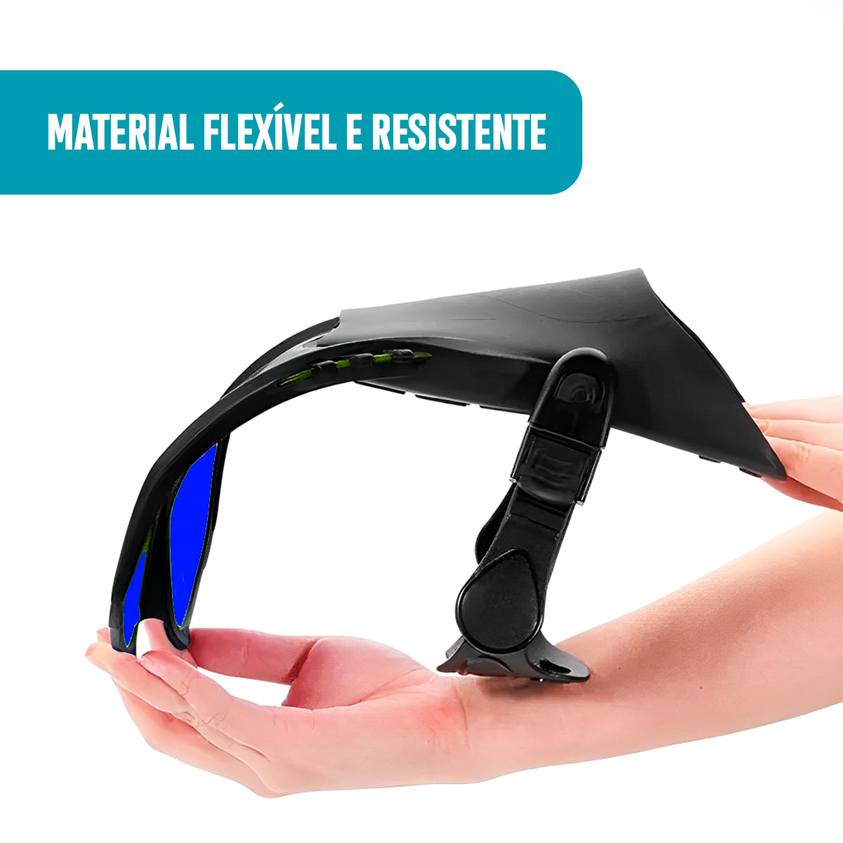 Encontraproduto.com.br - NADADEIRA PÉ DE PATO AZUL M