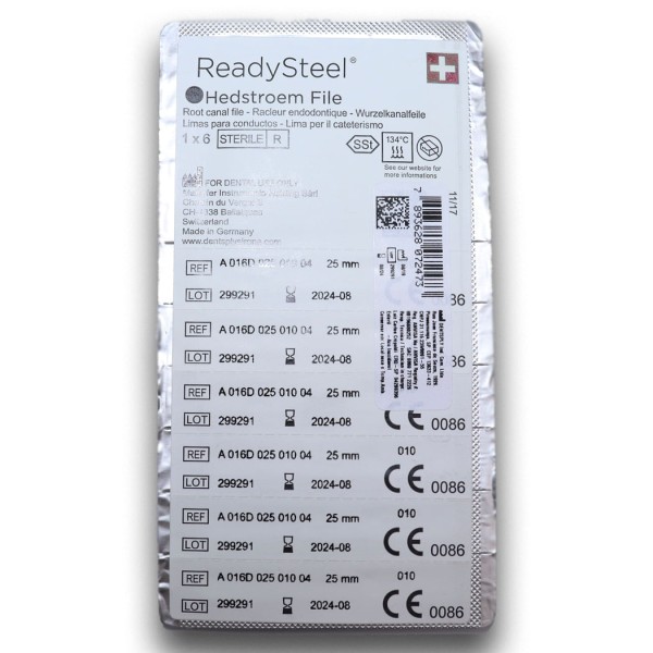 Encontraproduto.com.br - Lima Hedstroem 10 de 25mm - Dentsply