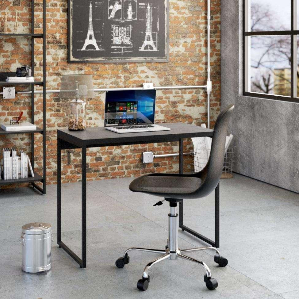 Mesa de Escritório Studio Preta 90 cm