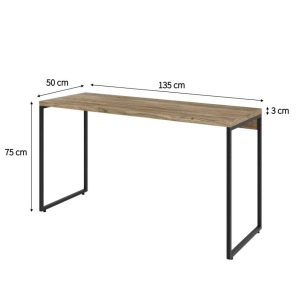 Encontraproduto.com.br - Mesa de Escritório Studio Carvalho 135 cm