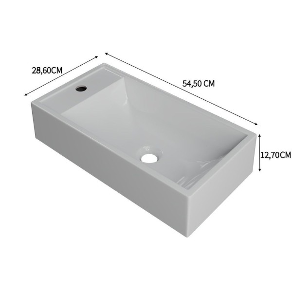 Encontraproduto.com.br - Kit Cuba Rl545 Roma Com Torneira Luxo E Válvula Metal Com Sifão E Flexível Branca