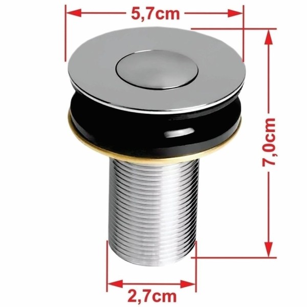 Encontraproduto.com.br - Kit Cuba Rl545 Roma Com Torneira Luxo E Válvula Botão Com Sifão E Flexível Cinza