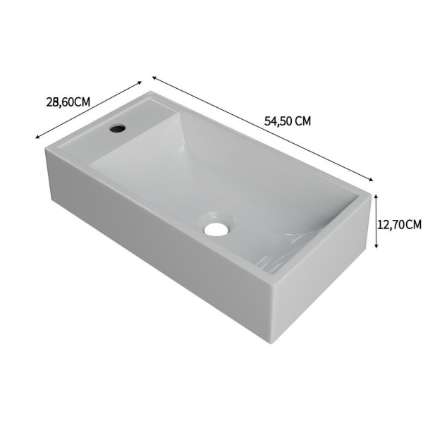 Encontraproduto.com.br - Kit Cuba Rl545 Roma Com Torneira Luxo E Válvula Click Com Sifão E Flexível Branca
