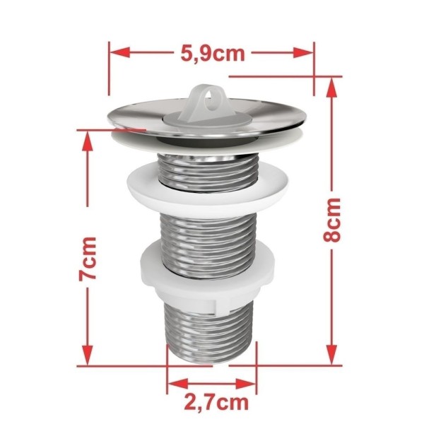 Encontraproduto.com.br - Kit Cuba Rl545 Roma Com Válvula Metal E Sifão Com Flexível Azul Escuro