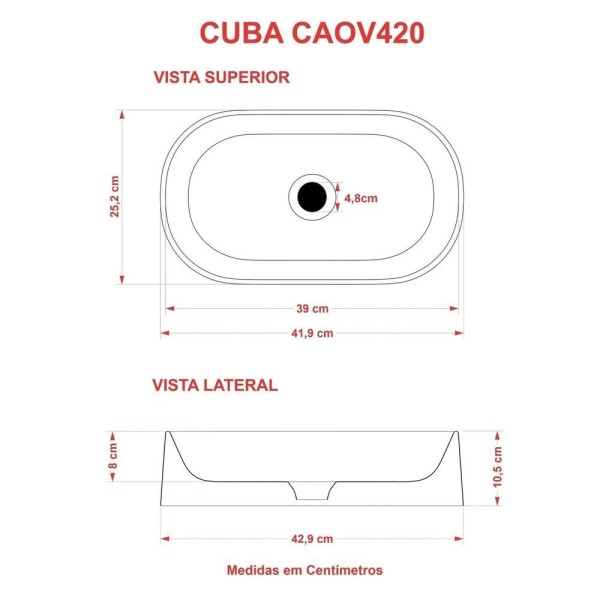 Encontraproduto.com.br - Kit Cuba Ov42 Laila Com Torneira Link 1062 E Válvula Botão Com Sifão E Flexível Rosa