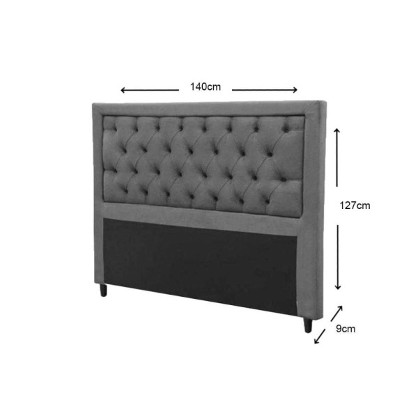 Encontraproduto.com.br - Cabeceira Cama Box Estofada Queen Queen Baronesa Plus Suede Bege - Simbal