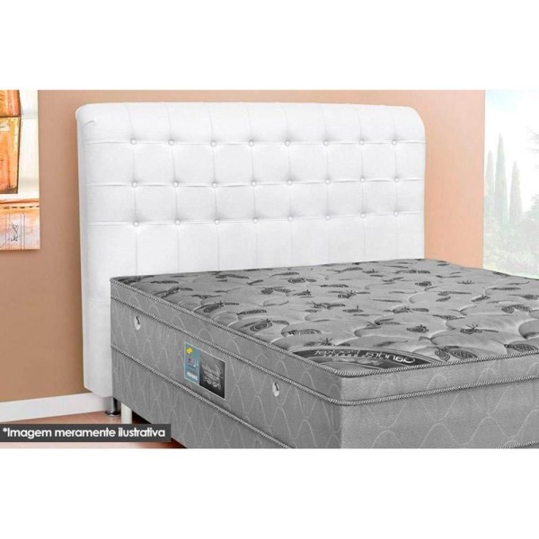 Encontraproduto.com.br - Cabeceira Cama Box Estofada Queen Queen Dama Plus Courano Branco - Simbal