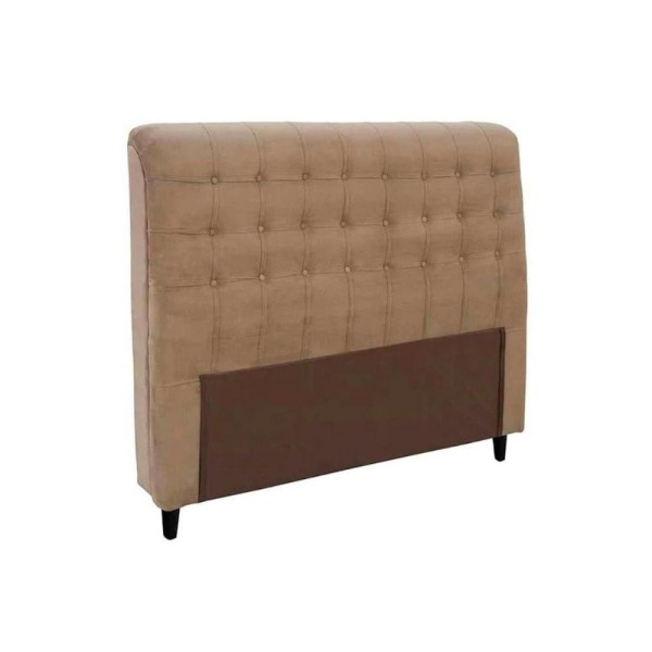Encontraproduto.com.br - Cabeceira Cama Box Estofada Queen Queen Dama Plus Suede Bege - Simbal