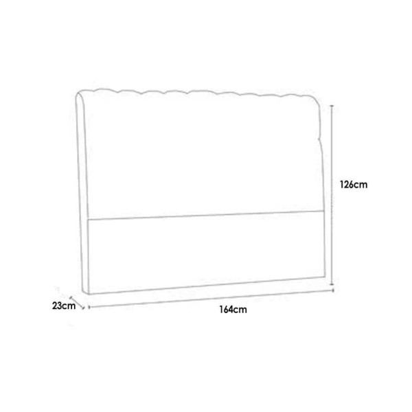 Encontraproduto.com.br - Cabeceira Cama Box Estofada Queen Size Queen Dama Plus Queen Size - Courano Cacau - Simbal