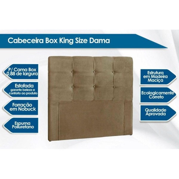 Encontraproduto.com.br - Cabeceira Cama Box Estofada Solteiro Solteiro Clean Plus Suede Marrom Taupe - Simbal