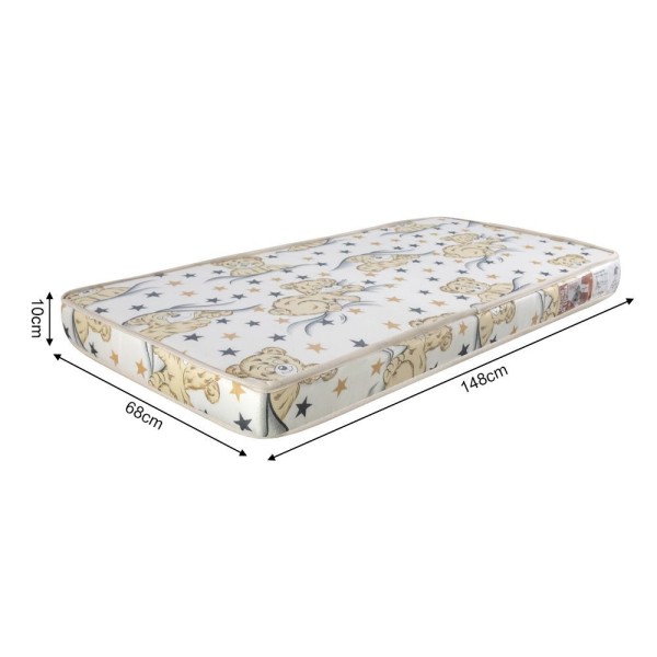 Encontraproduto.com.br - Cama Infantil Juvenil Camila Com Colchão + Grade De Proteção E Luminária Led - Branca - Cor: Branco