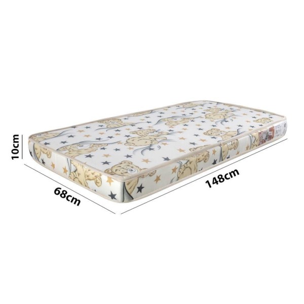 Encontraproduto.com.br - Cama Infantil Montessoriana Com Colchão E Escadinha Juvenil Ayla - Branca E Natural - Cor: Branco