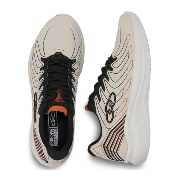 Encontraproduto.com.br - Tênis Esportivo Masculino N°38 Olympikus Volcan 2 Arenito Preto (MP)