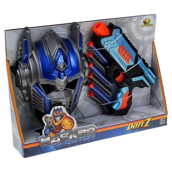 Encontraproduto.com.br - Kit Brinquedo Lançador De Dardos Com Máscara Transformes
