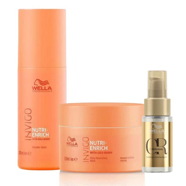 Kit Leave-in Wonder Balm, Máscara  e Oil Reflections